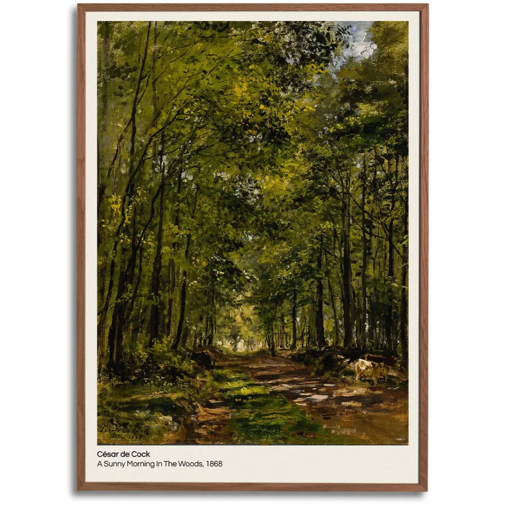 A Sunny Morning In The Woods Poster