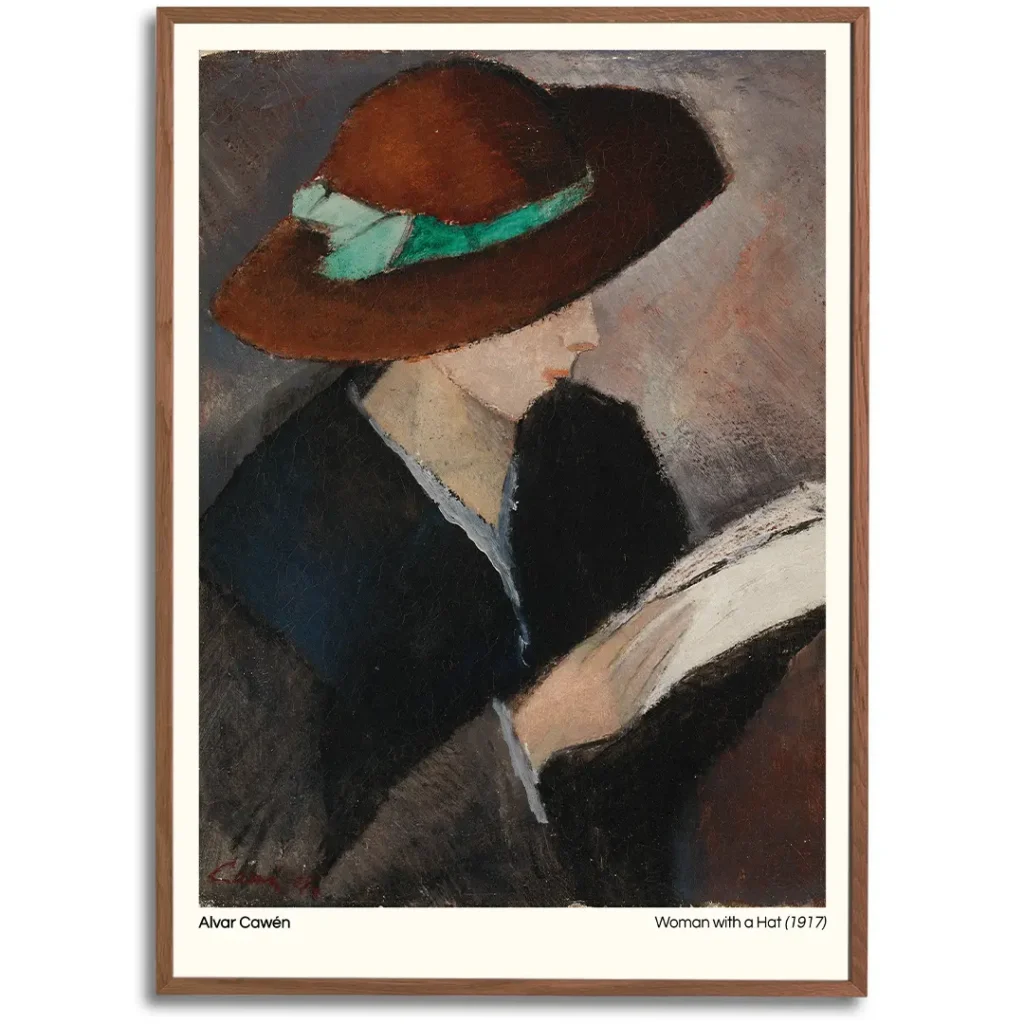 Woman with a Hat by Alvar Cawen
