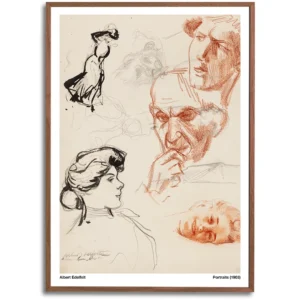 Portraits by Albert Edelfelt