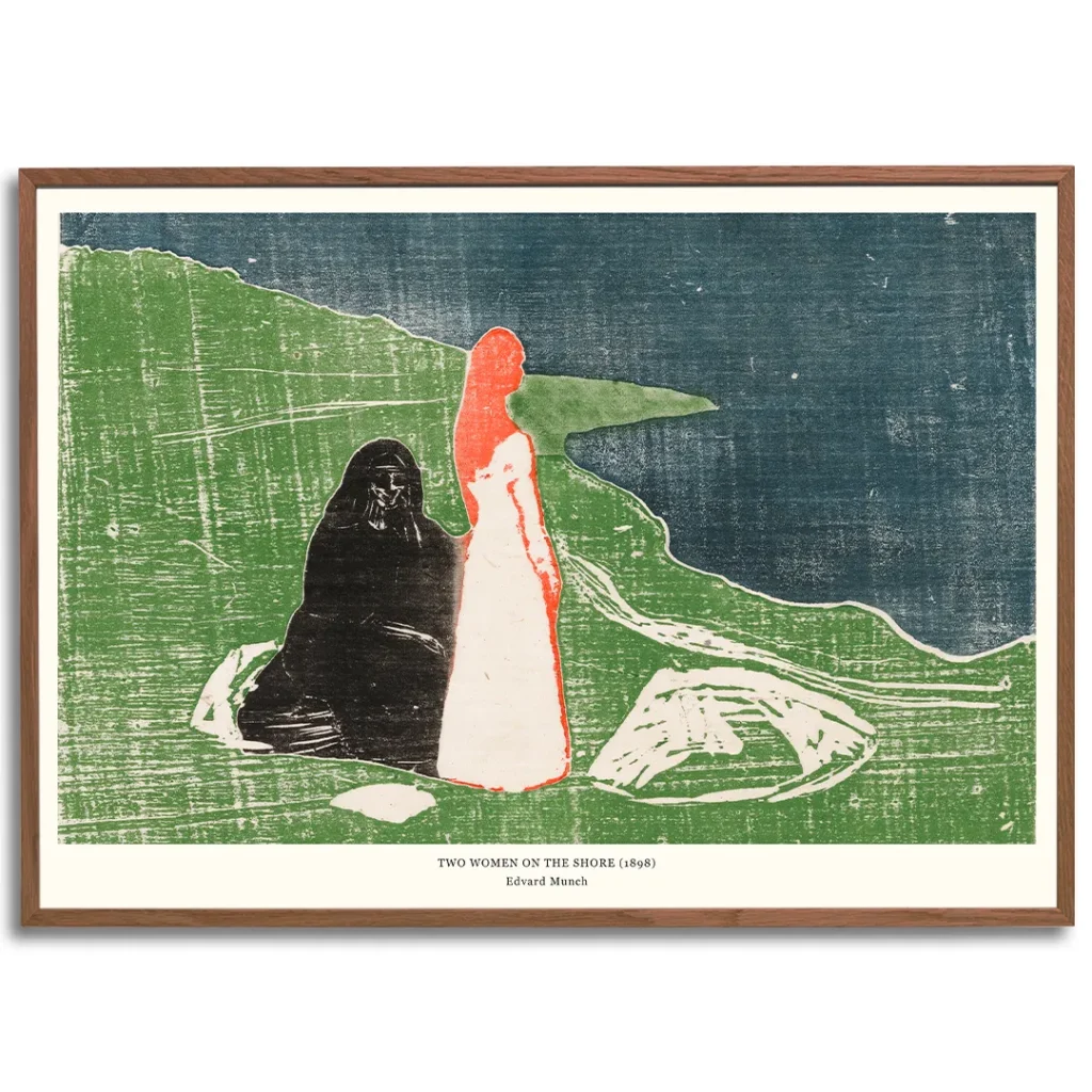Two Women on the Shore by Edvard Munch