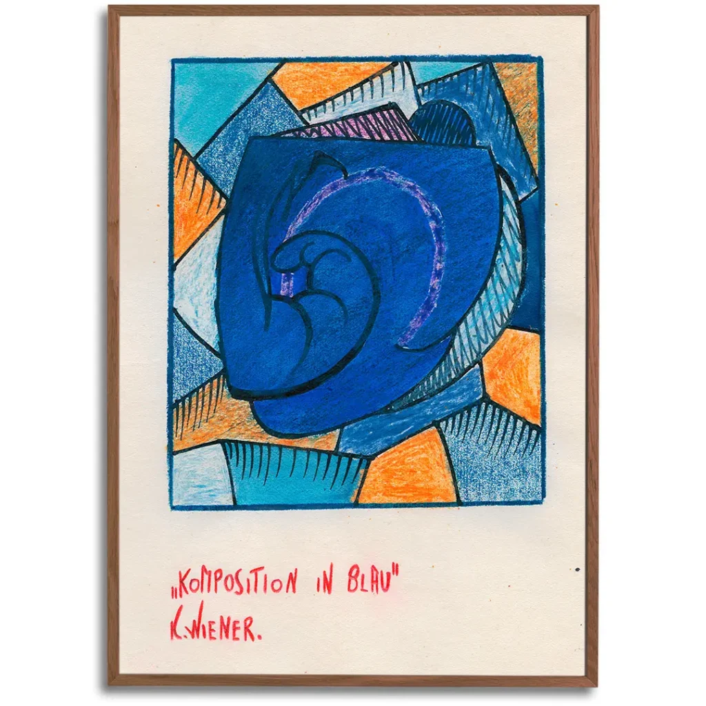 Komposition in Blau by Karl Wiener