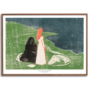 Two Women on the Shore Poster by Edvard Munch