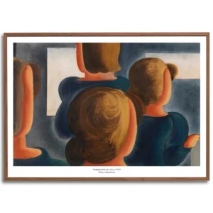 Vierergruppe mit Grau Poster by Oskar Schlemmer