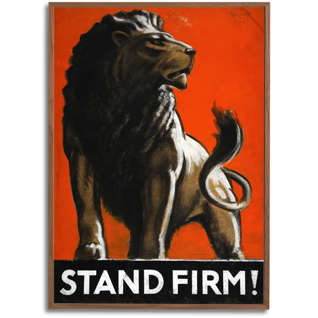 Stand Firm Poster by Tom Purvis