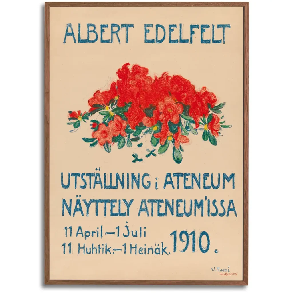Albert Edelfelt Exhibition Poster by Verner Thomé