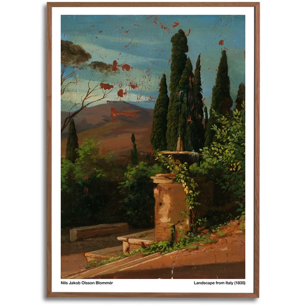 Landscape from Italy by Nils Jakob Olsson Blommér